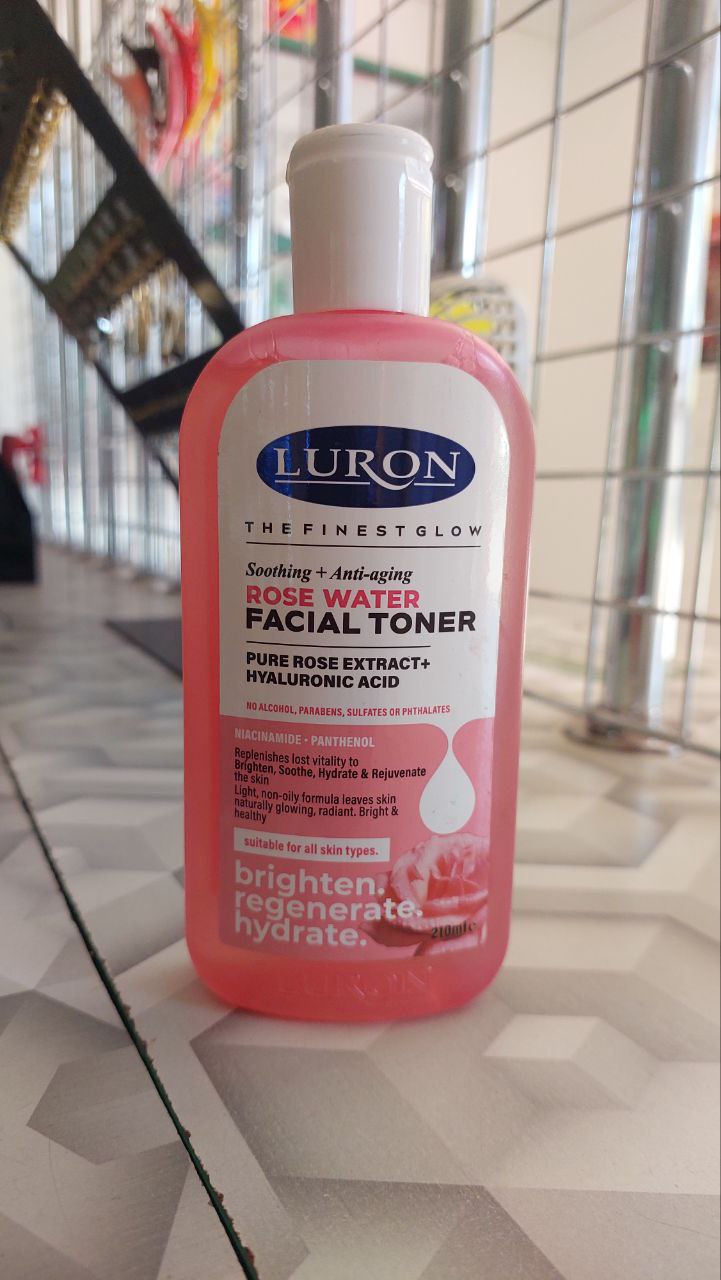 Luron Soothing + Anti-aging Rose Water Facial Toner 210ml
