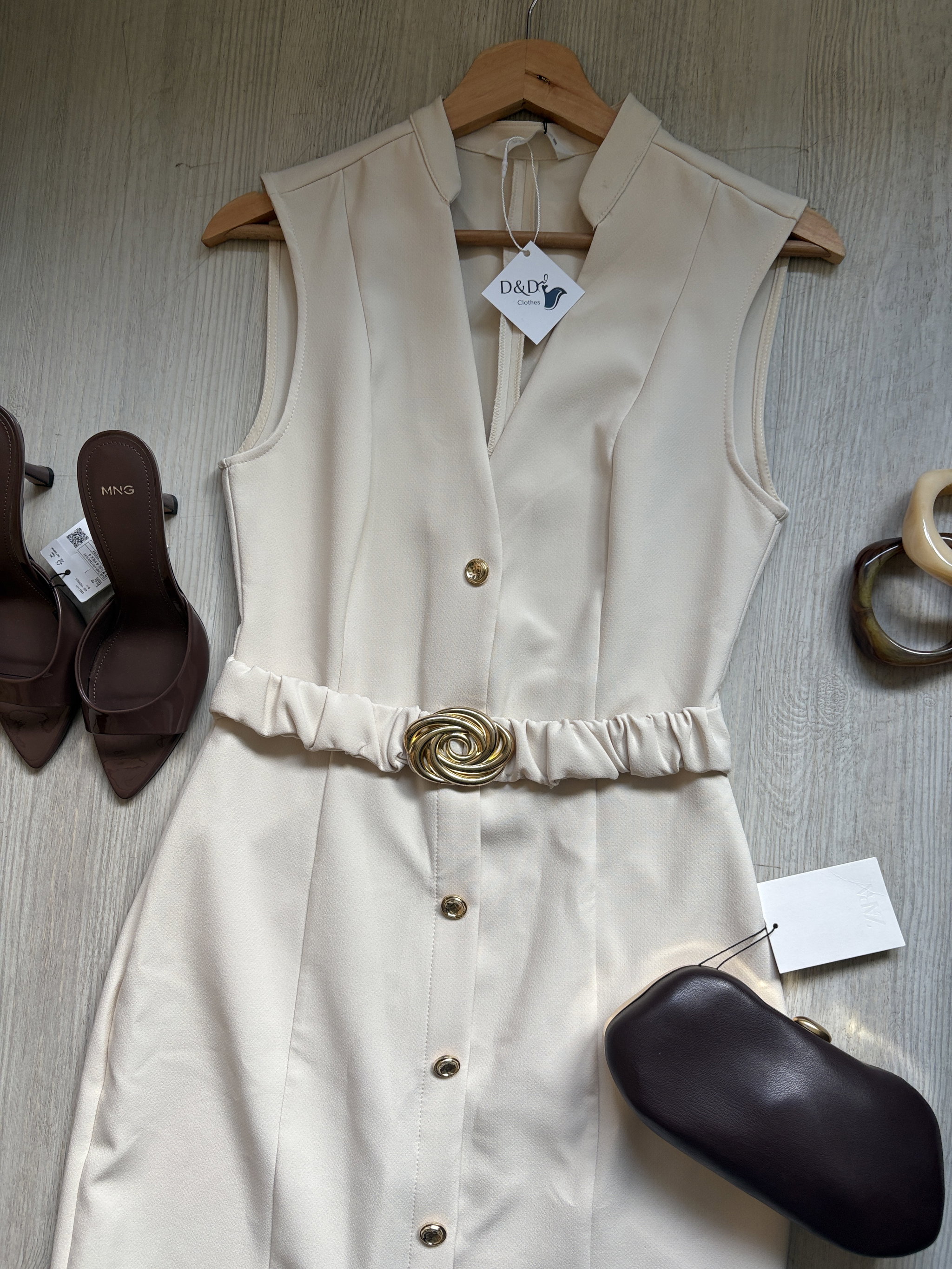 Vestido crema _2