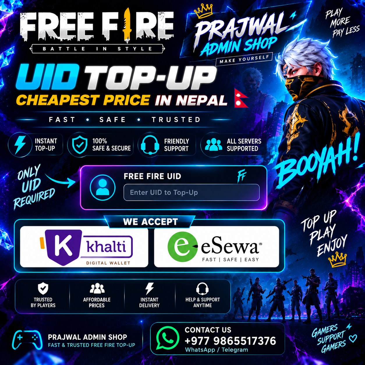 Free Fire UID Top-Up – Cheapest Price in Nepal_0