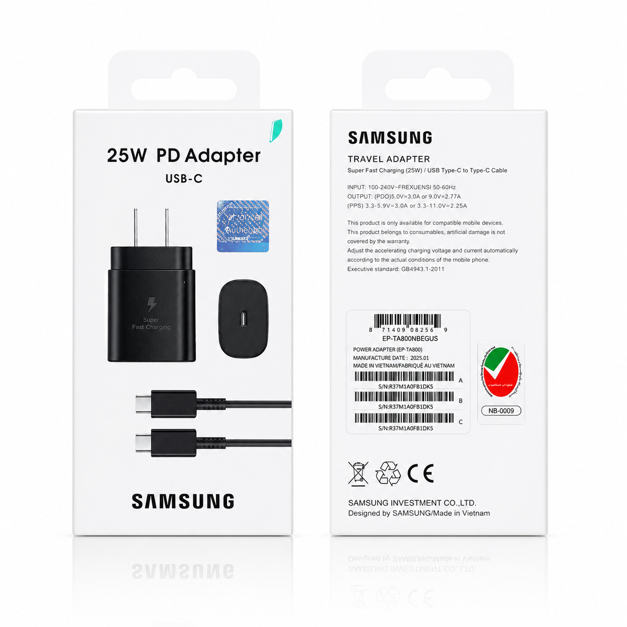 Cargador Samsung Tipo C | 25W