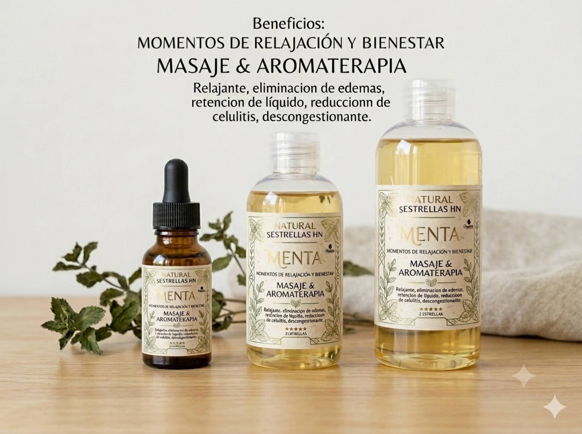 Aceite terapéutico de menta