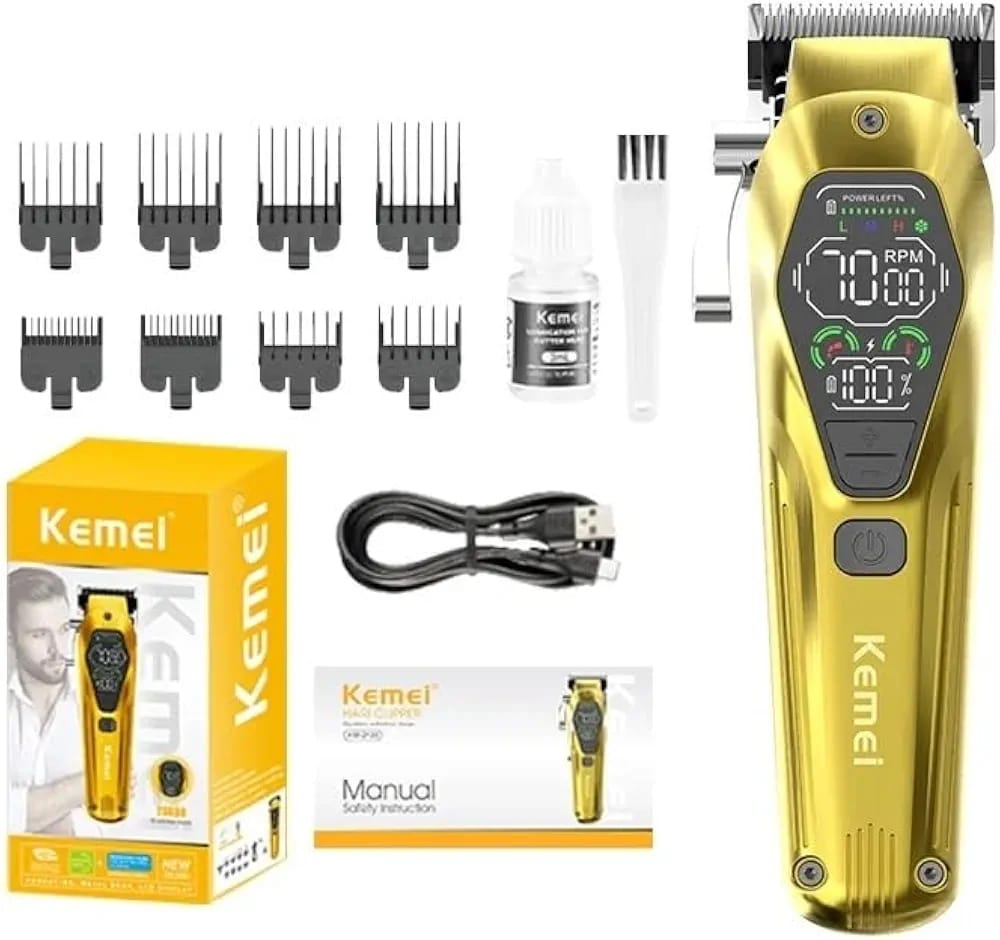 Kemei Rechargeable Hair Clippers 