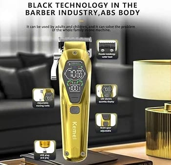 Kemei Rechargeable Hair Clippers _1