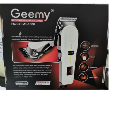 Geemy GM-6008 Rechargeable Trimmer Professional Hair Clipper_0