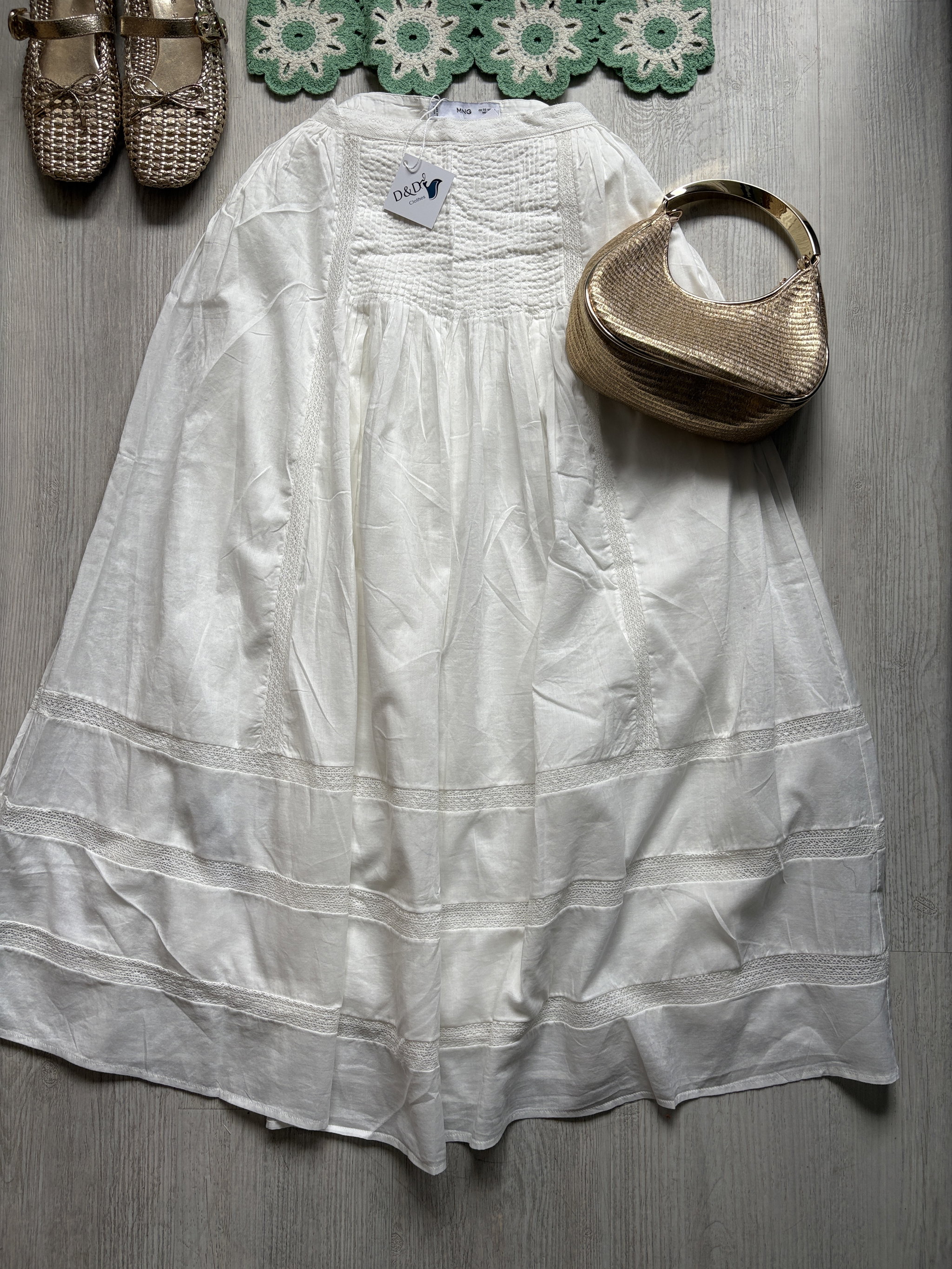 Falda blanca _0