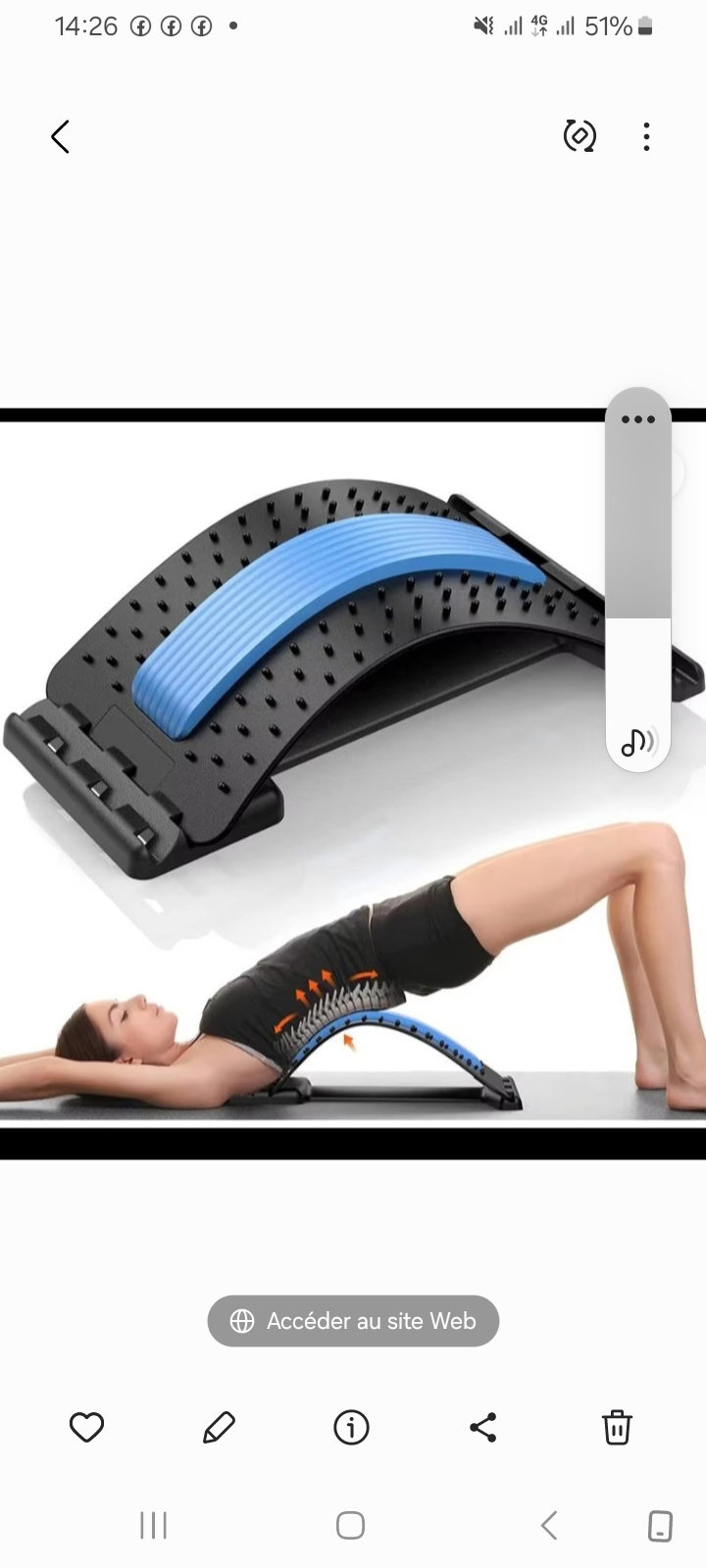 Visière lombaire,massage de dos