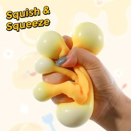 Cheese Cube Squeeze Squishy Toy