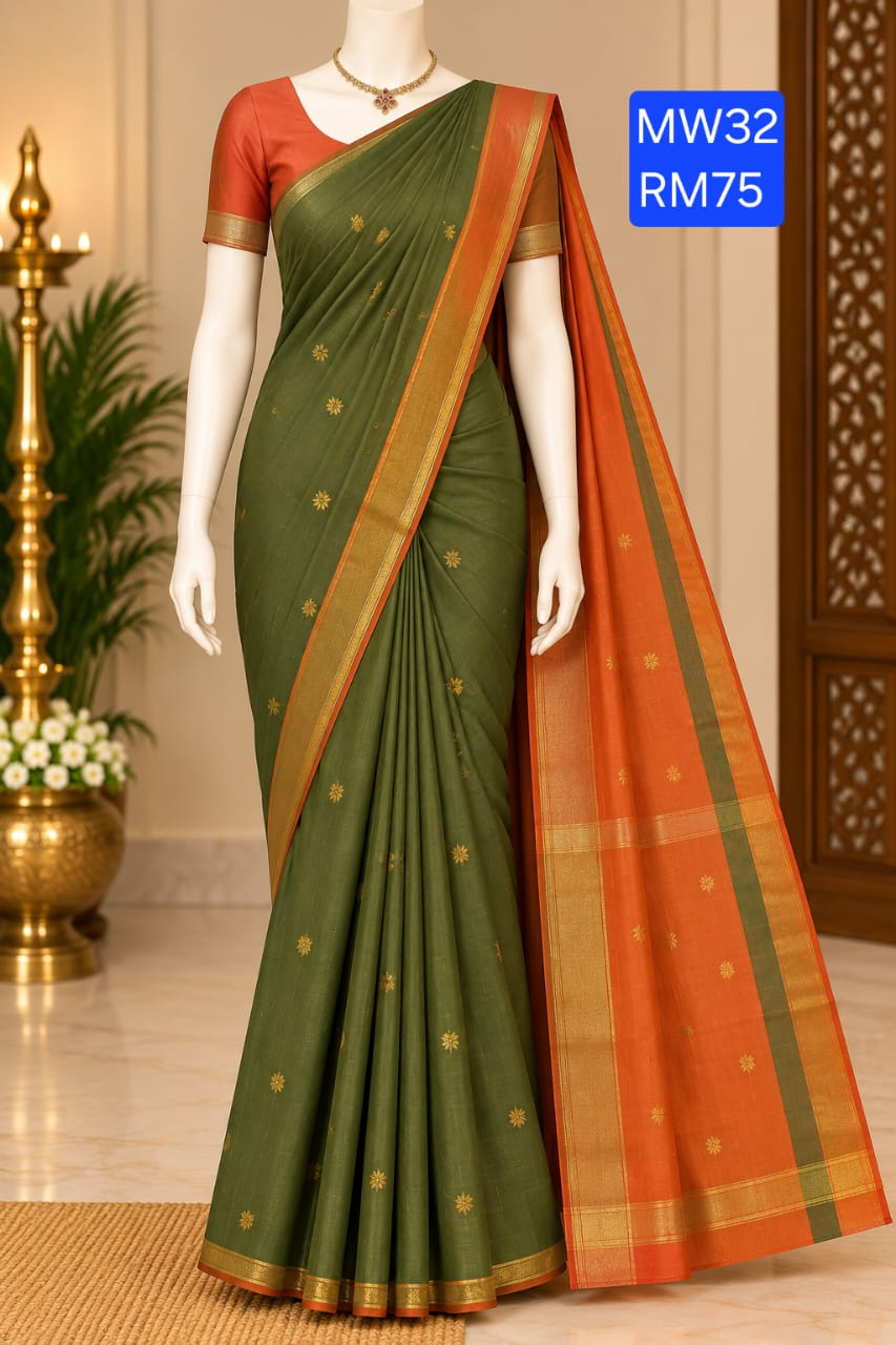 Maheswari cotton saree