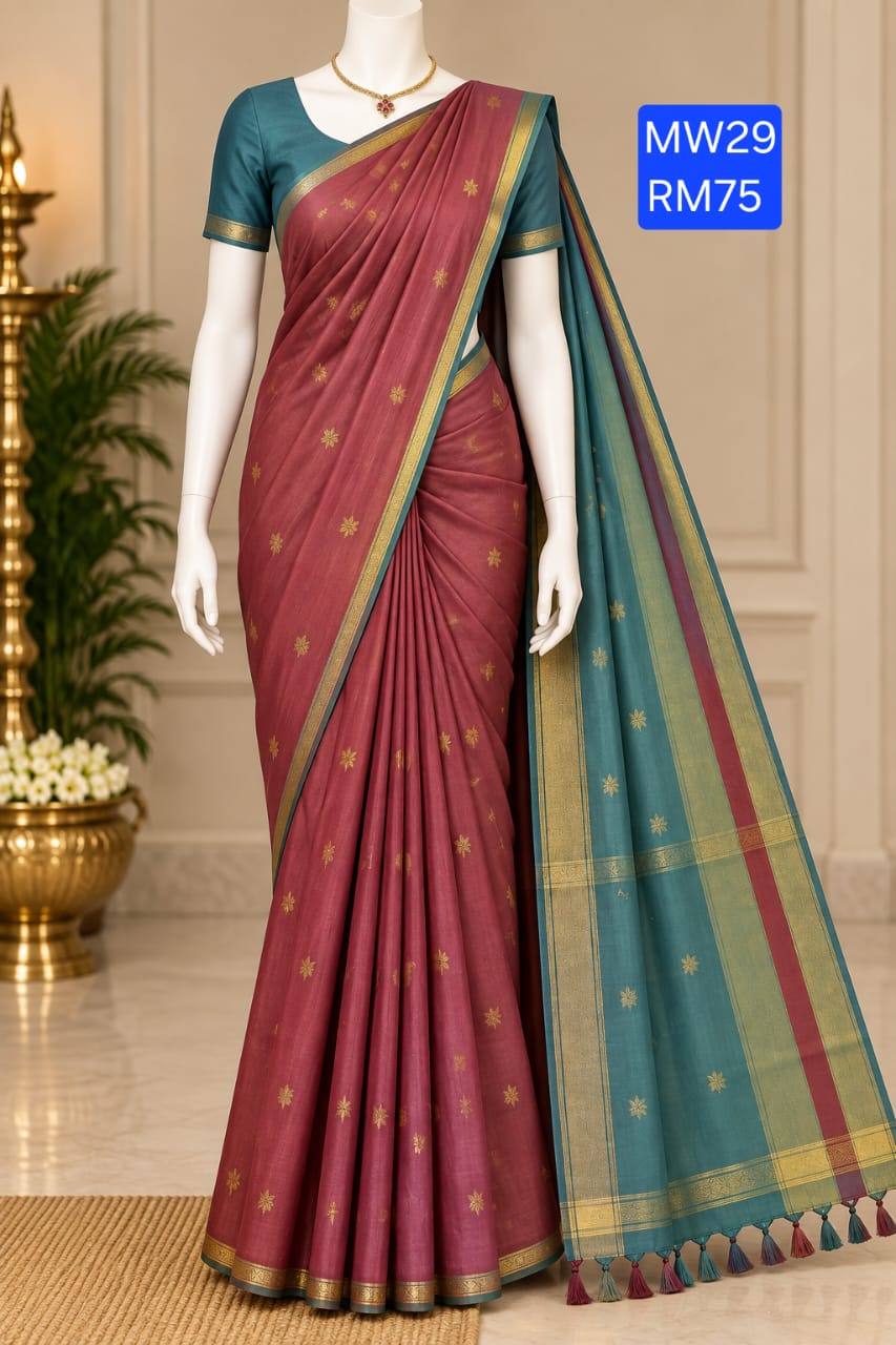 Maheswari cotton saree