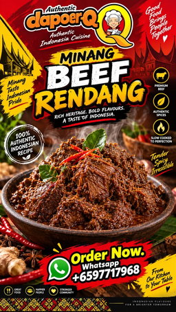 Minangkabau beef rendang per pc min 4 pc