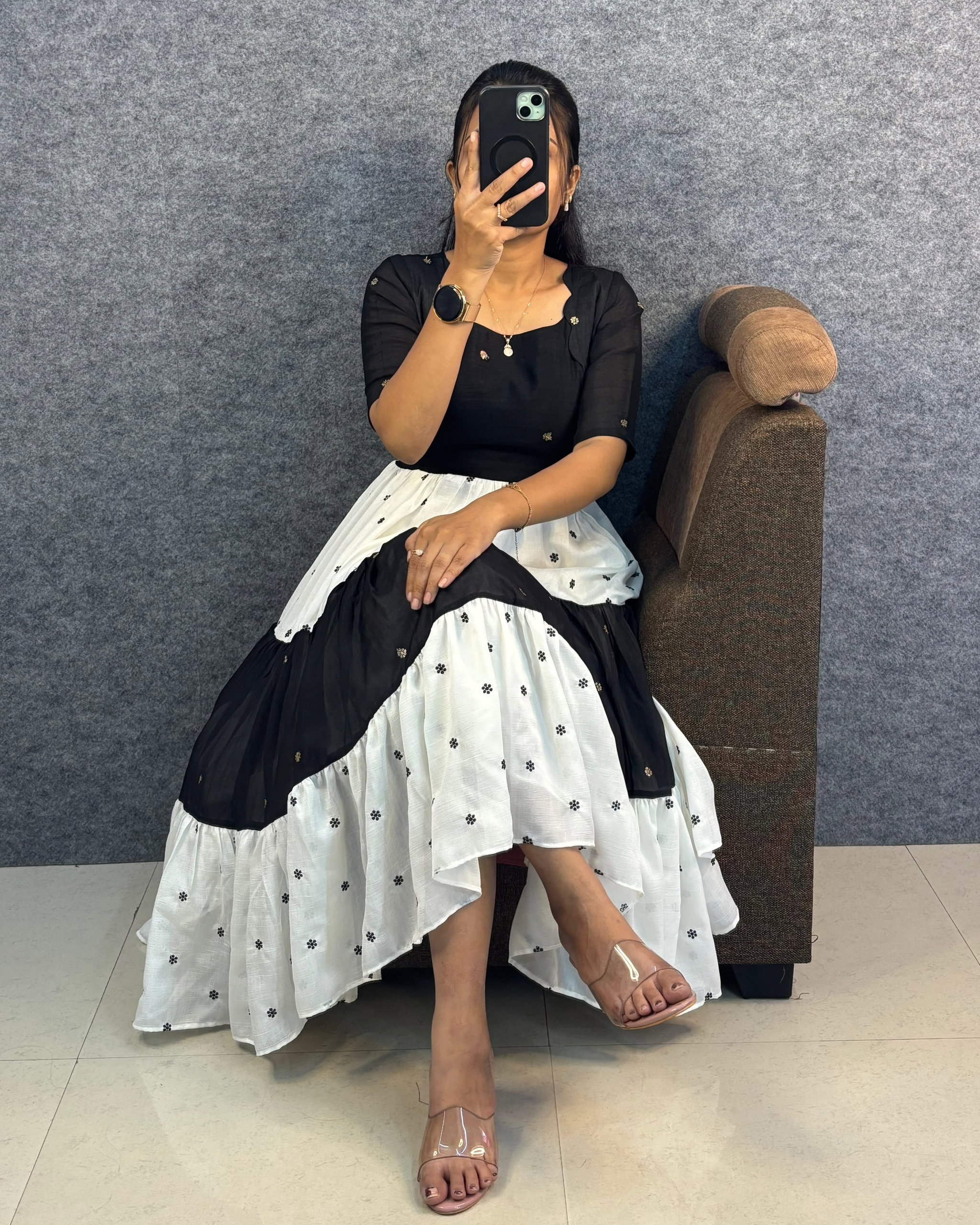 Designer embroidery work  maxi JK_2