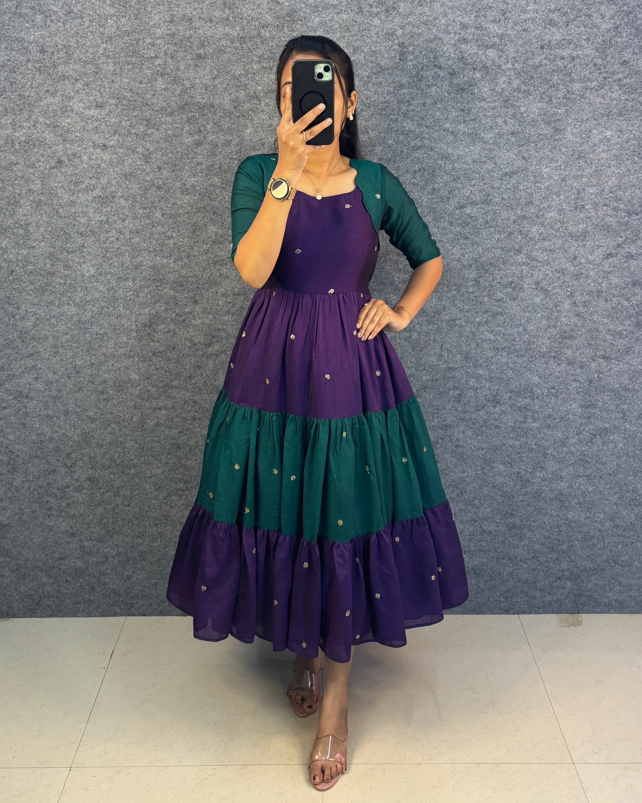 Designer embroidery work  maxi JK_0
