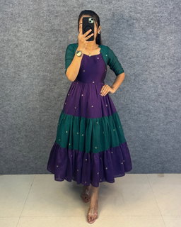 Designer embroidery work  maxi JK