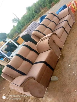 New leather sofa