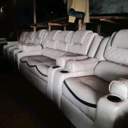 Leather sofa set