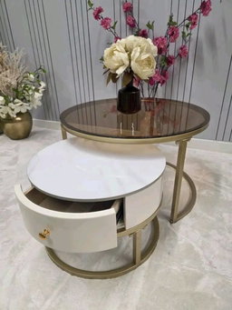 Luxury gold&black coffee table
