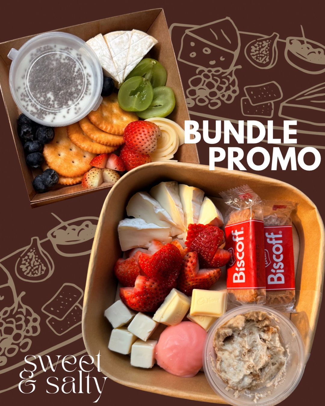 Bundle- Medium Strawberry Cheesecake + Petite Little Hands