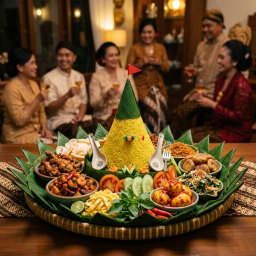 Indonesian Nasi Tumpeng