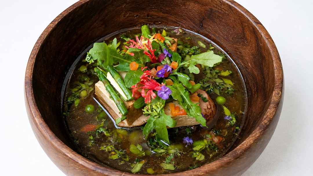 Beef Tataki, Umami Dashi Broth