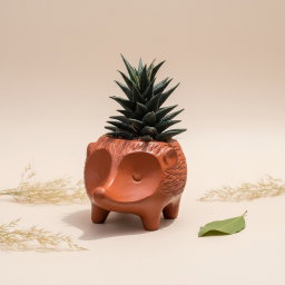 Handmade Clay Pot + Plant
