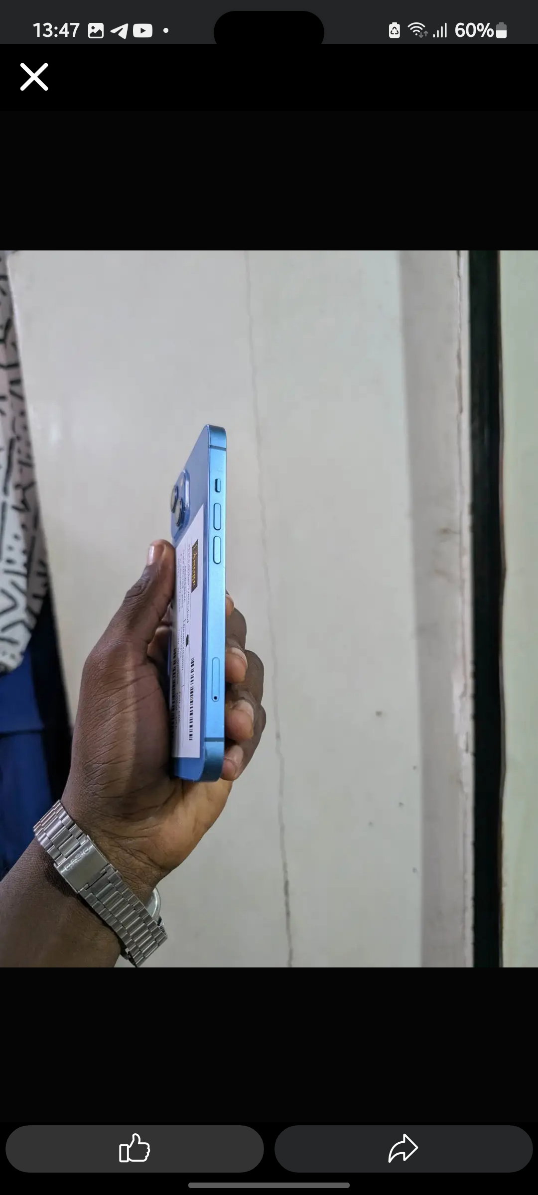 Iphone 13 simple 128GB Couleur bleue🔵 batterie 87%100_2