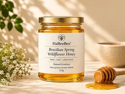 HaBeeBee Brazilian Spring Wildflower Honey (Raw & Unblended)