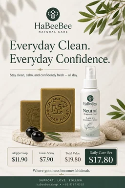 HaBeeBee Clean & Pure Bundle - Everyday natural care for a cleaner, fresher you.