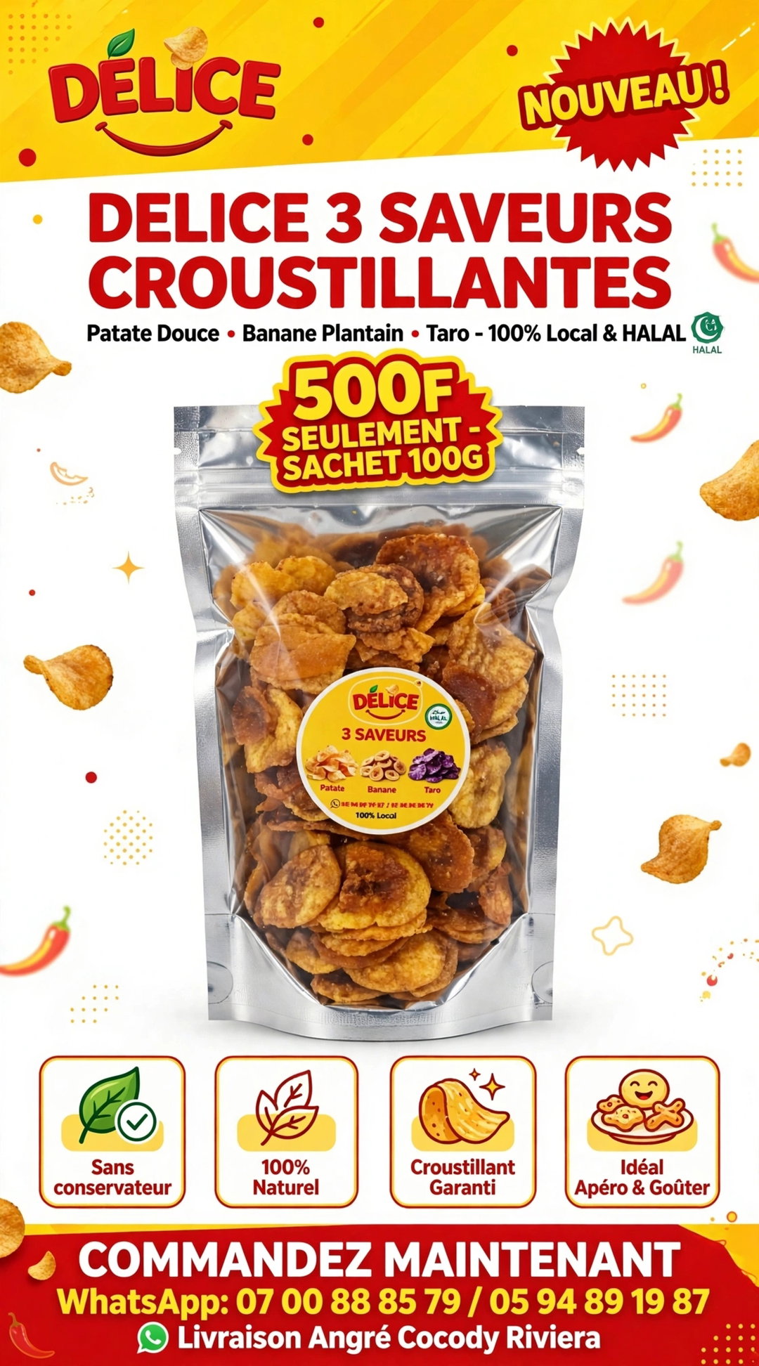 Chips de bananes
