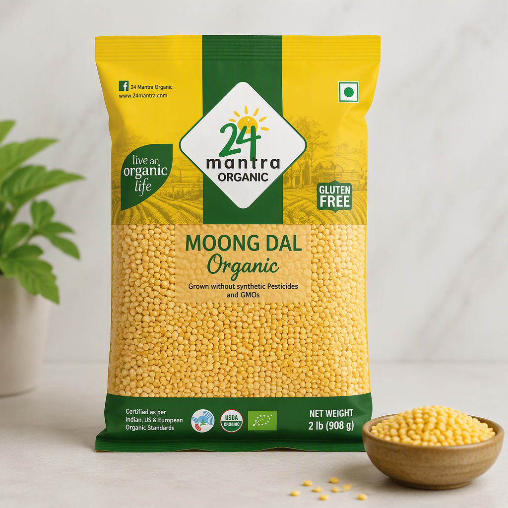 24 Mantra Organic Moong Dal - 2 lb_0