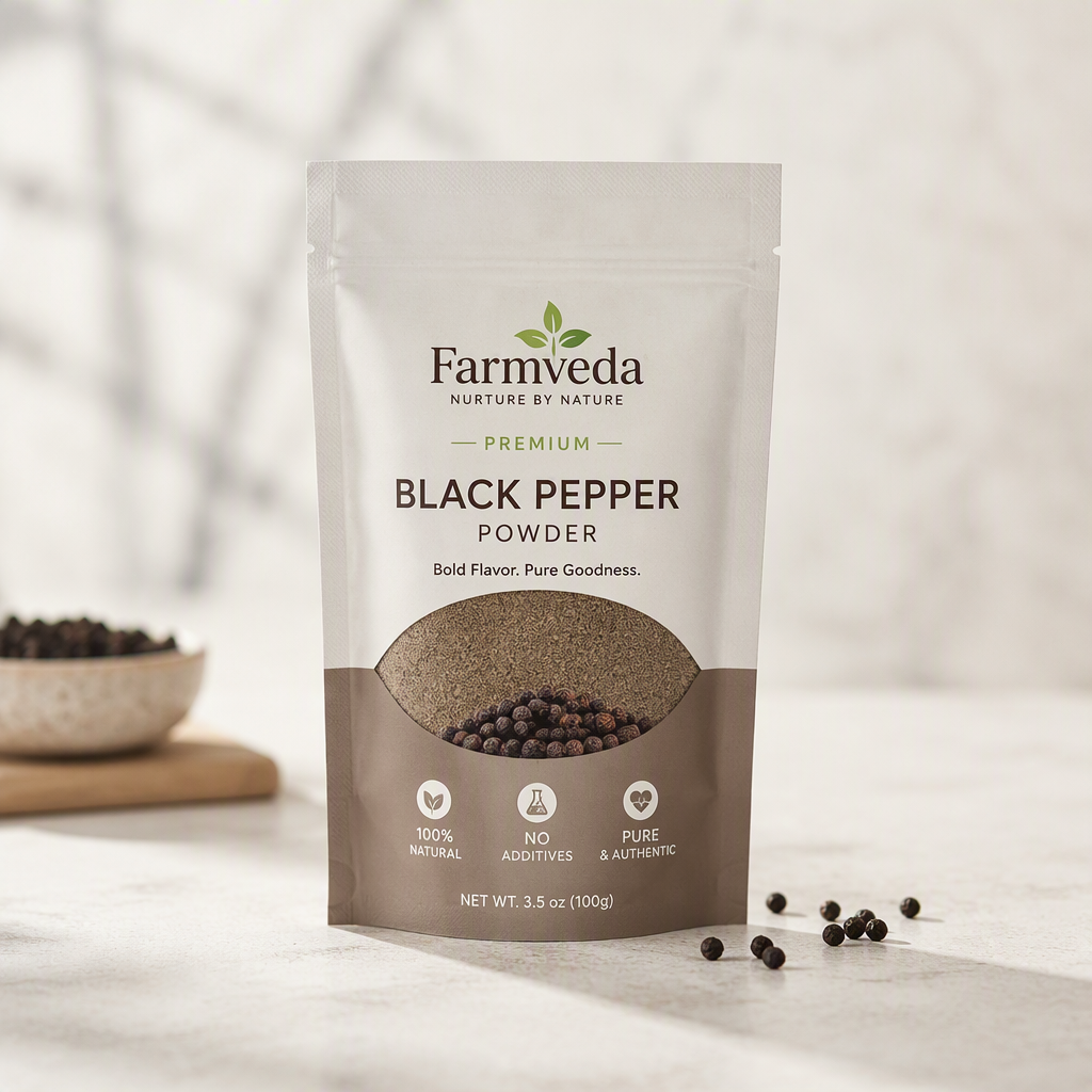Farmveda Black Pepper Powder - 3.5 oz