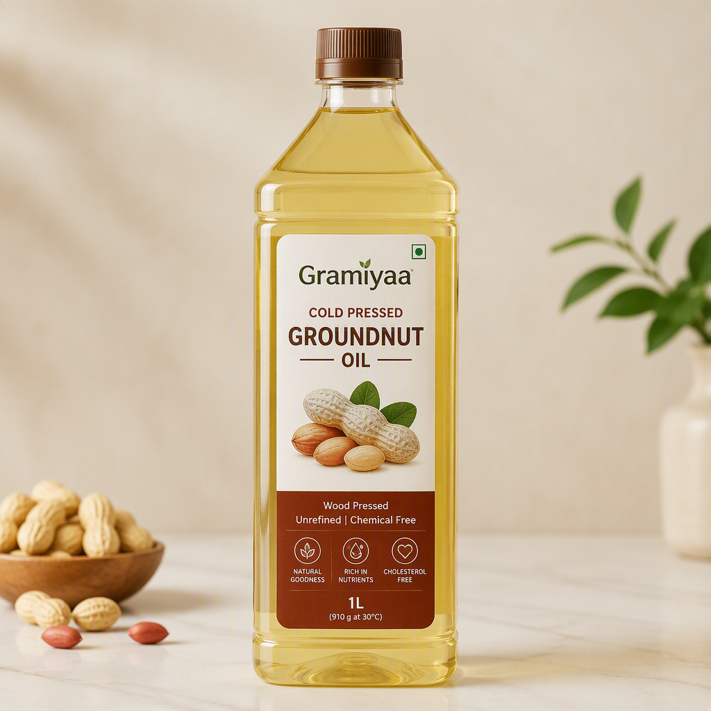 Gramiyaa Cold Pressed Groundnut Oil - 1 L
