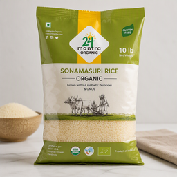 24 Mantra Sonamasuri Rice Organic - 10 lb