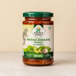 24 Mantra Mango Avakaya Pickle with Garlic - 300 g