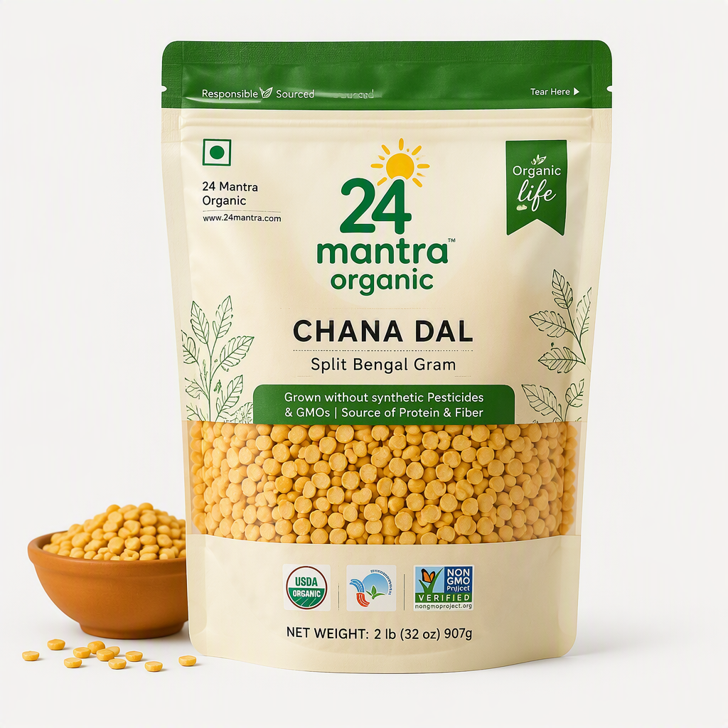 24 Mantra Organic Chana Dal - 32 oz