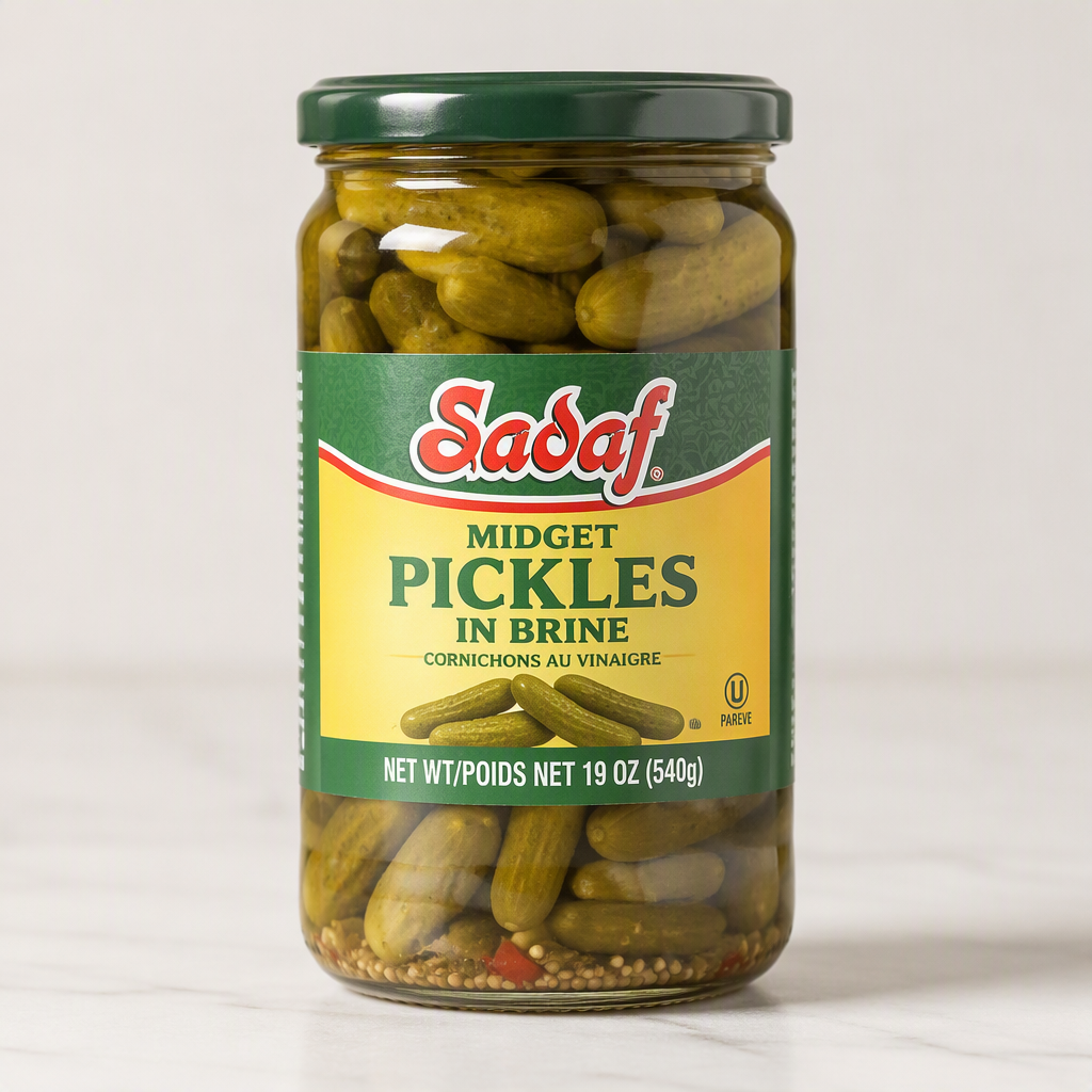 Sadaf Midget Pickles in Brine - 19 oz