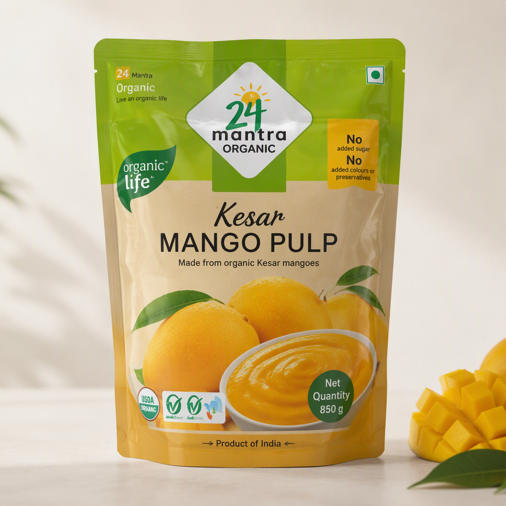 24 Mantra Kesar Mango Pulp - 850 g