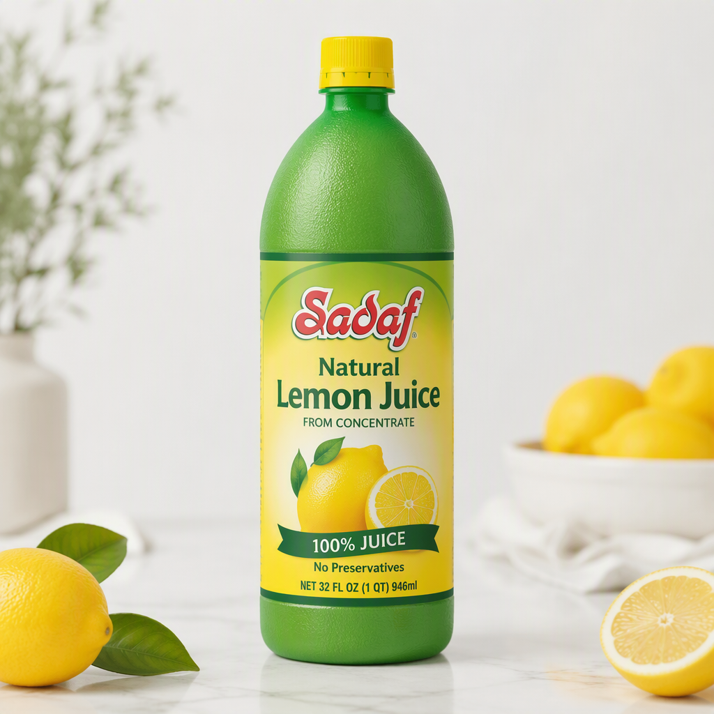 Sadaf Natural Lemon Juice - 32 oz