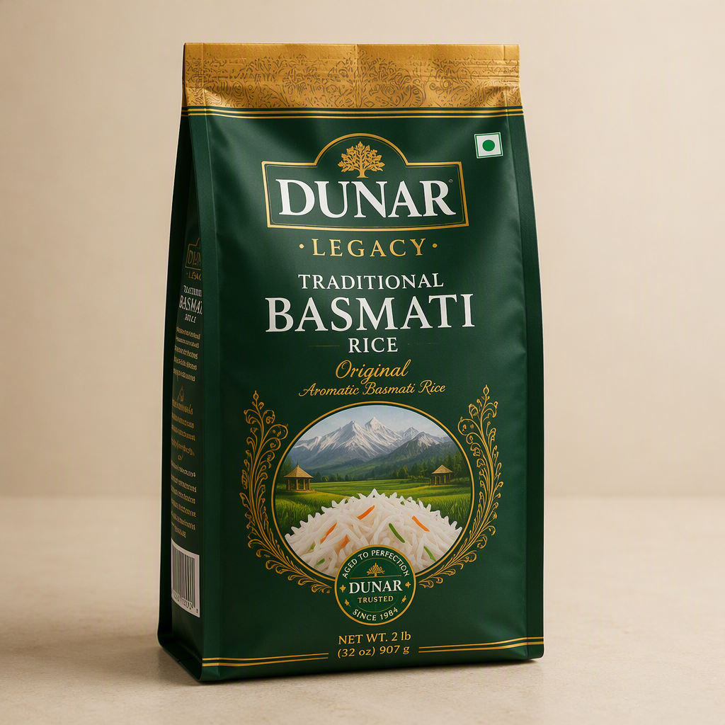 Dunar Legacy Traditional Basmati Rice - 2 lb