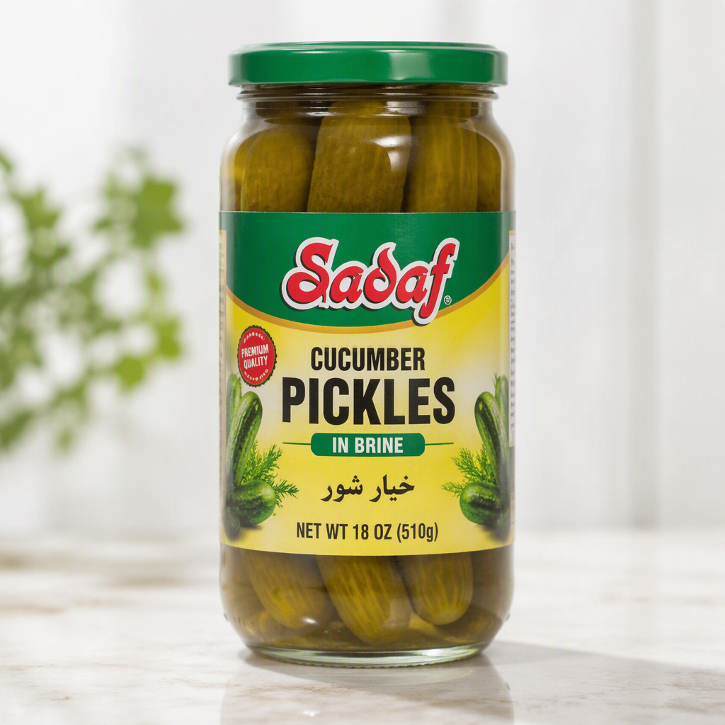 Sadaf Cucumber Pickles in Brine - 18 oz
