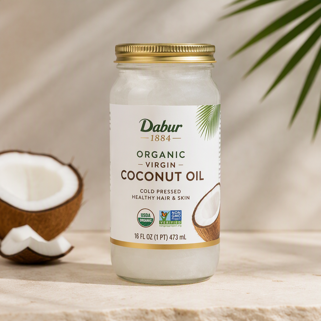 Dabur 1884 Organic Virgin Coconut Oil - 16 oz