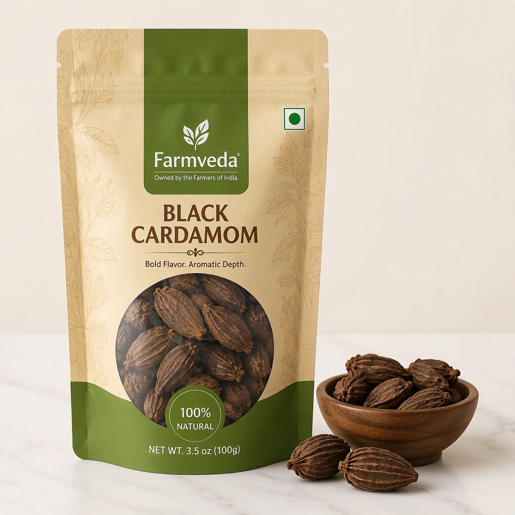 Farmveda Black Cardamom - 3.5 oz