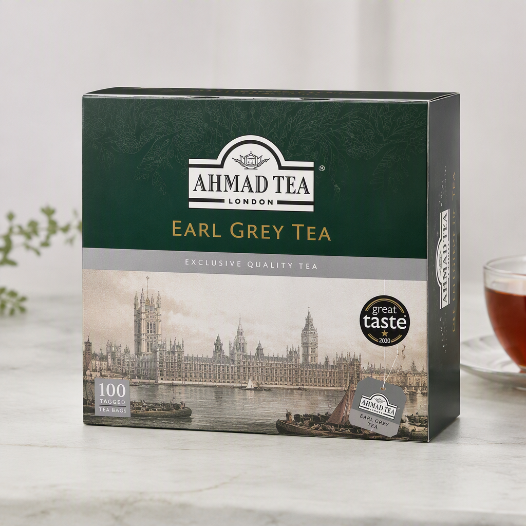 Ahmad Aromatic Earl Grey Tea, Tagged Bags - 100 ct_0