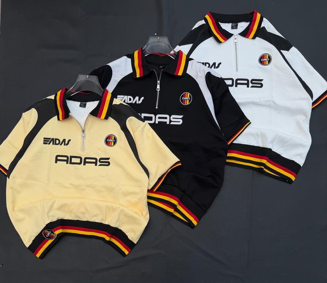 Retro half zipper polo shirts 
