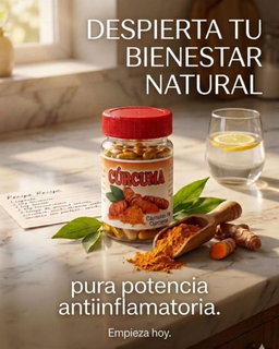 Cápsulas de curcuma