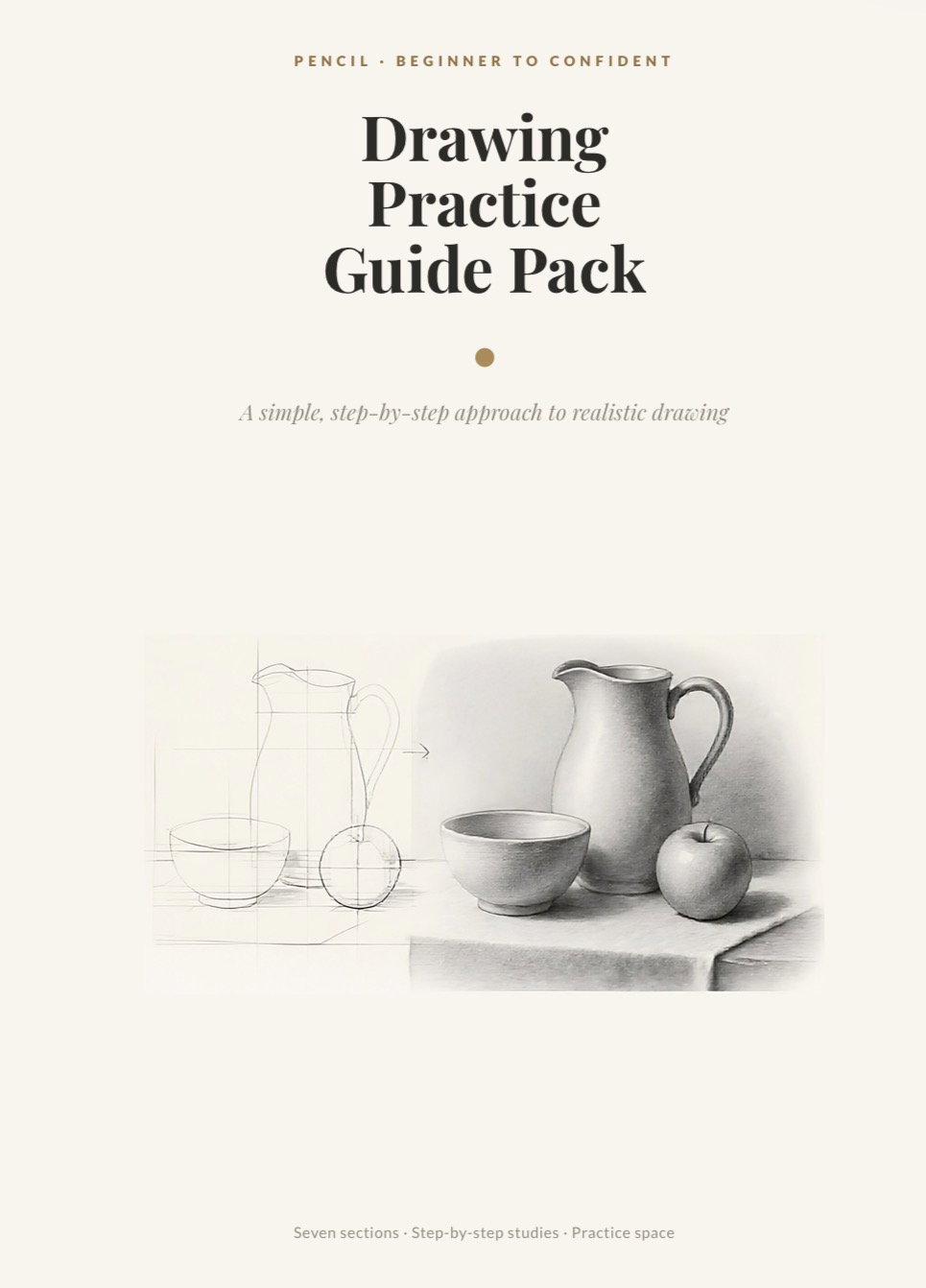 Drawing Practice Guide Pack