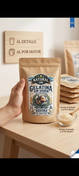 Gelatina simple de origen bovino