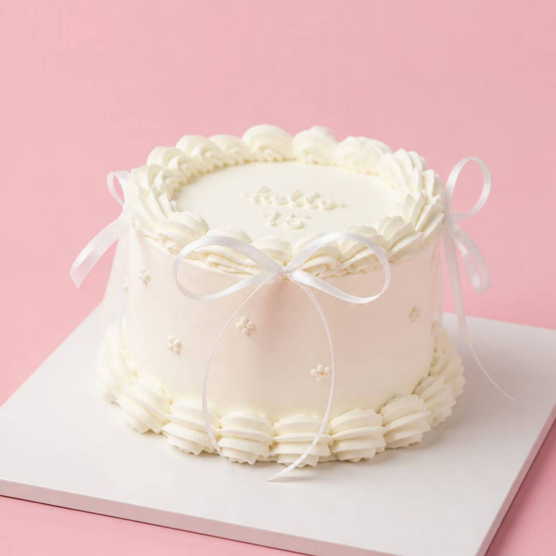 White ribbon vintage bento_0