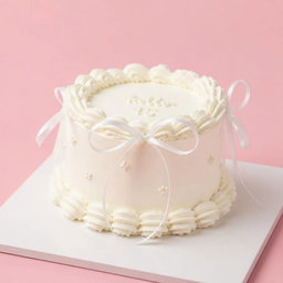 White ribbon vintage bento