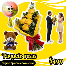 Paquete rosas