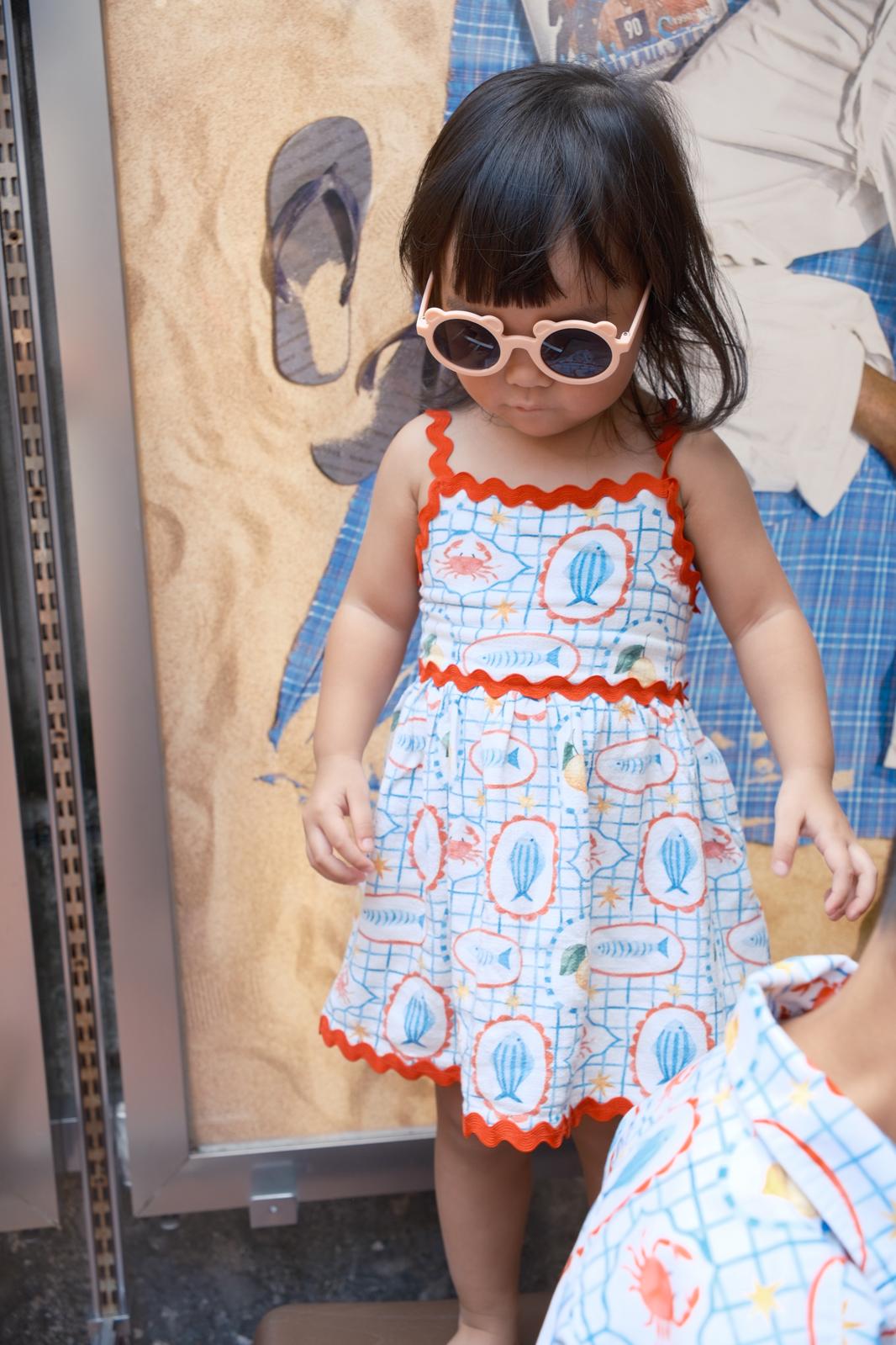 Amalfi Picnic Linen Dress (Girl)